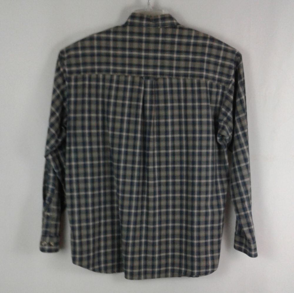 Columbia plaid long sleeve Button Up shirt men size Xl Gray/Blue - Picture 2 of 4